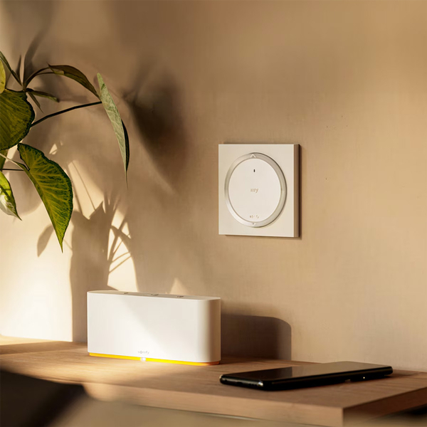Domotique SOMFY - Interrupteur mural intelligent Amy IO Sun Protect de Somfy pour la pilotage volets roulants automatique